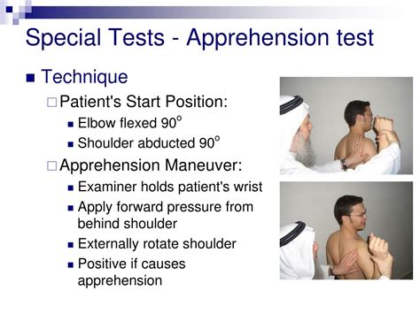 the apprehension and relocation test for shoulder labrum tear|shoulder special tests.